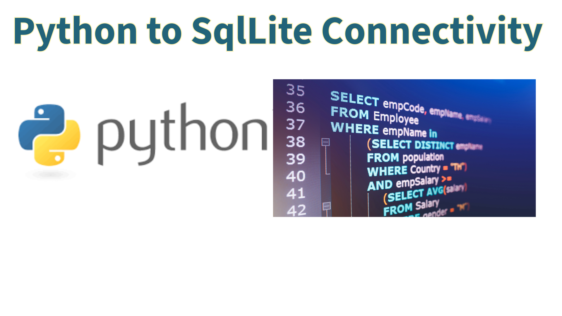 Python to SqlLite3